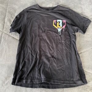 Baseball lifestyle 101 boys black T-shirt